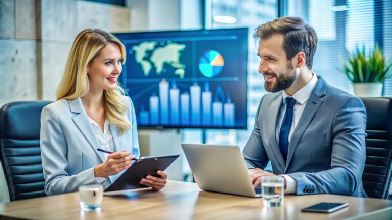 business partners having meeting office